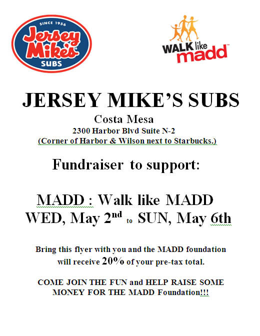 Jersey Mike's Sub Fundraiser