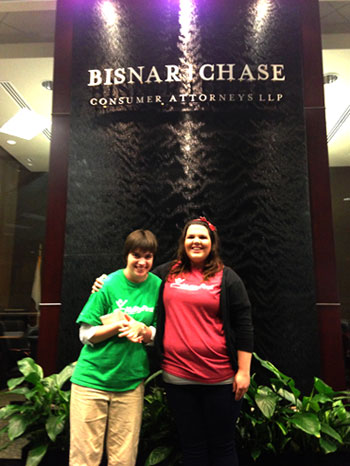 Lakers ticket winner for Bisnar Chase special needs program