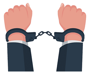 doxing arrests - handcuffs